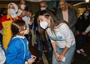 دينا سمير غانم تشارك الاطفال سعادتهم في اليوم العالمي لطفل