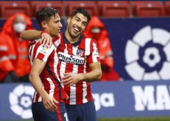 الحكم ابو ذر يكتب سواريزفي التشكيل الأساسي لاتلتيكو امام البرصا