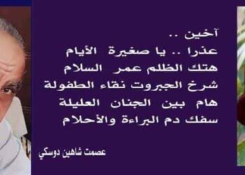 آخين بقلم الأديب عصمت شاهين دوسكي