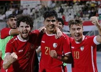 المنتخب السوري يتألق ويهزم المنتخب السعودي متابعة الحكم ابوذر العراق