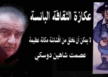 عكازة الثقافة البائسة بقلم الأديب عصمت شاهين دوسكي العراق
