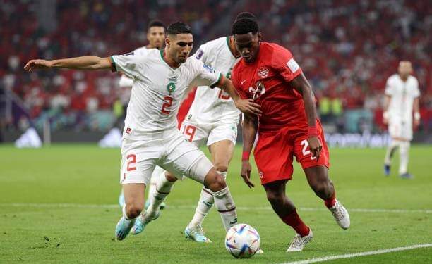 حكيمي يحصل على جائزة أفضل لاعب في مباراة المغرب ضد كندا بقلم سعد أبو ذر العراق