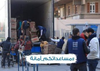 الأمانة السورية للتنميةترسل اكثرمن ثلاث الف طرد غذائي من شركة اغاني الأردنية وشركة الدرة