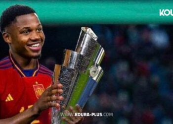 فاتي باقي مع برشلونه متابعةسعد جلاب العراق