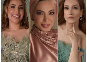 هذا ماجمع تنسيم الباشاوعلا حمد مع المصممةالعالميةغالياالفهد بجلسة تصويرمختلفة