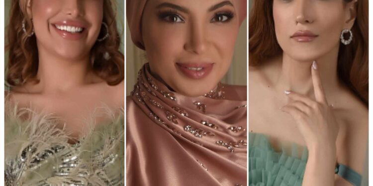 هذا ماجمع تنسيم الباشاوعلا حمد مع المصممةالعالميةغالياالفهد بجلسة تصويرمختلفة