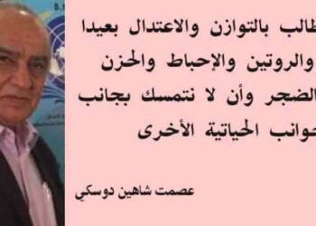 التوازن واللا توازن بقلم الأديب عصمت شاهين دوسكي العراق