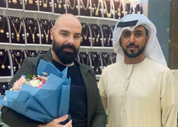 الفنان ماهرالشيخ في ضيافة مجوهرات الدانة في مدينة العين