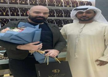 الفنان ماهر الشيخ في ضيافةمجوهرات الدانة في مدينة العين