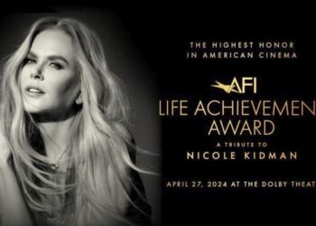 نيكول كيدمان اول ممثلة أسترالية تمنح جائزة معهد الفيلم الأمريكي
