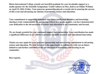 كلية ركيتا الدولية المملكة المتحدة تكريم صحيفة اضاءات سورية على مواكبتها للتغطية نشاطات الكلية 