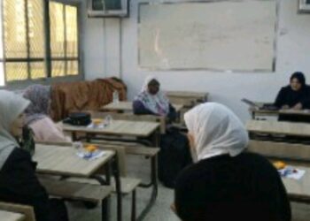 اجتماع امهات طلبة ثانوية الوحدة الوطنية القسم الادبي 