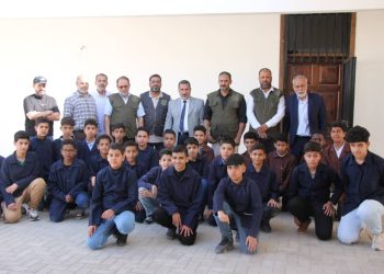 اختيار مدرسة خالد بن الوليد على اجمل مدرسة الاصحاء البيئي بمدينة بنغازى 