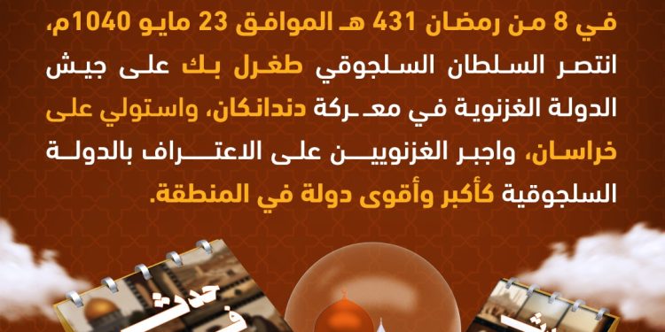 في مثل هذا اليوم23 مايو1040م..بقلم سامح جميل..