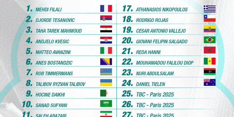 البطل نوري السعداوي يمثل ليبيا في بطولة العالم 2025 