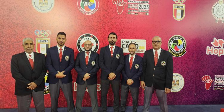 مشاركة الحكام الاتحاد الليبي العام الكاراتية ببطولة شمال افريقيا