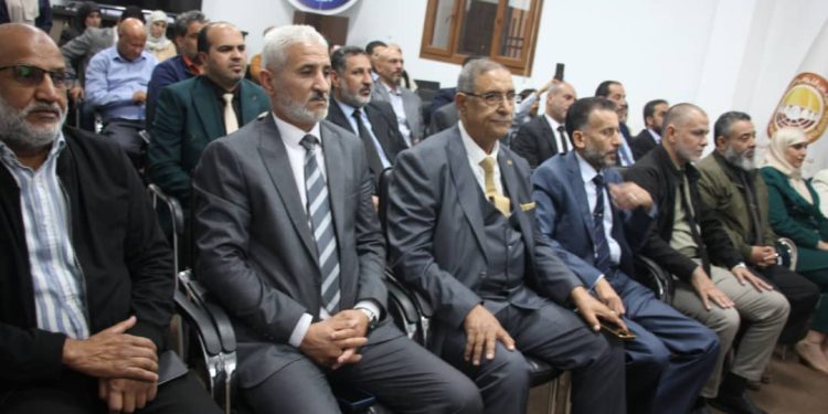 حفل اشهار صحيفة. اخبار تعليم بنغازي 